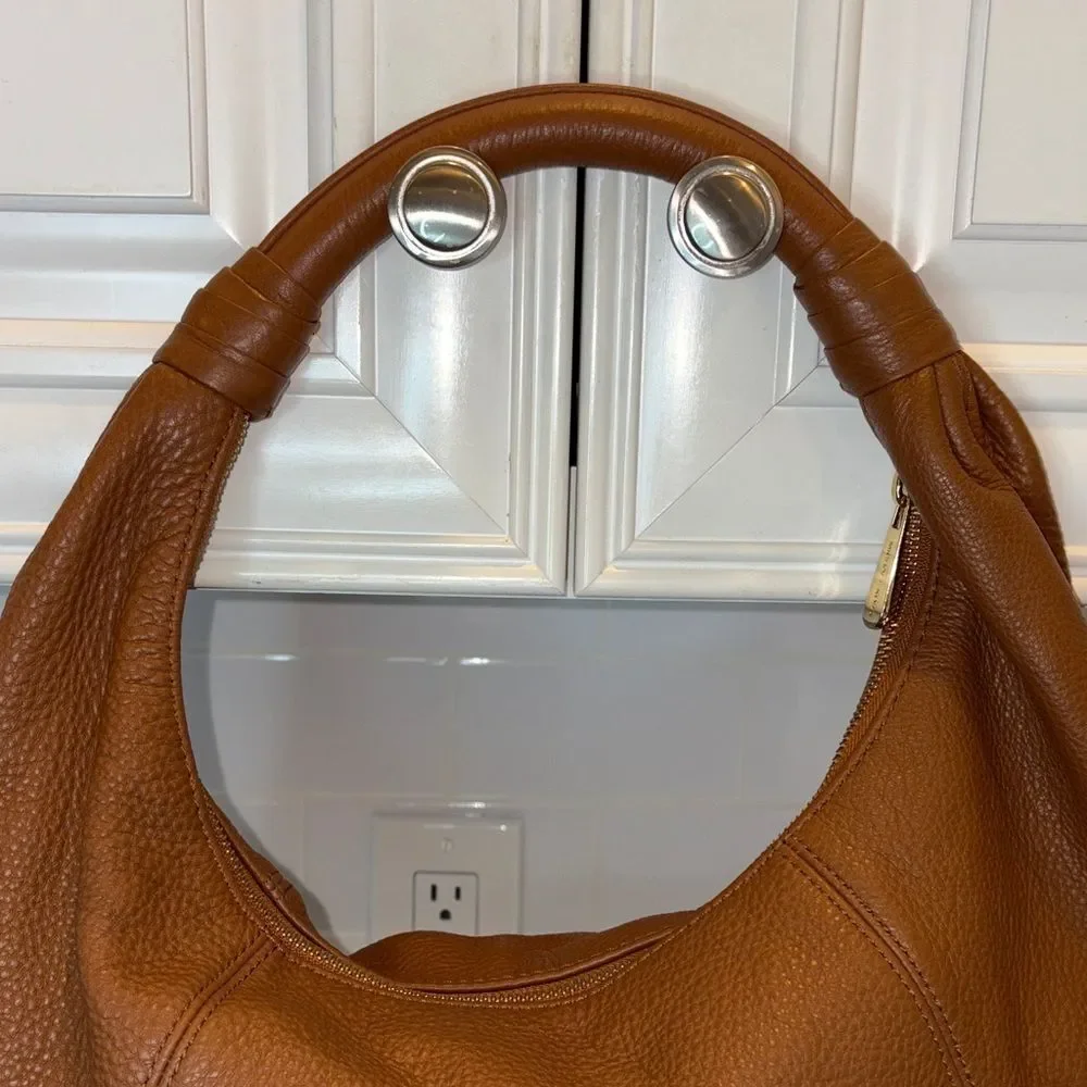 Michael Kors Bag Purse Handbag Pebbled Leather Hobo Large Shoulder Bag